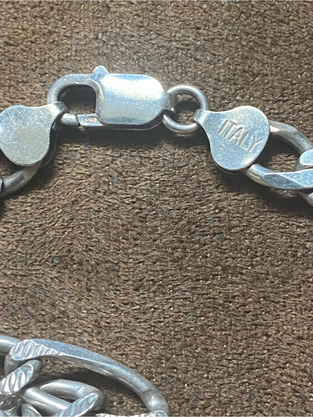 Italian Sterling Silver Diamond-cut Figaro Chain
